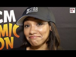 The Flash Candice Patton Interview - Iris, Barry & Grant Gustin
