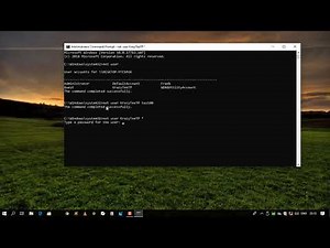 How to Change your Account Password Using Command prompt on Windows 10