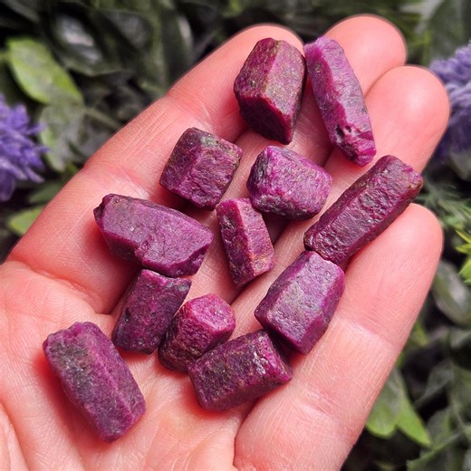Raw Ruby Crystal Specimen: Natural Burgundy Ruby Stone, Red Corundum - Etsy