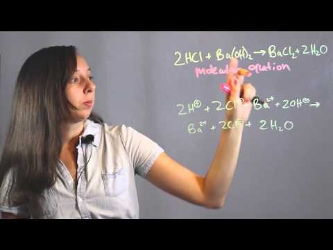 How to Write Net Ionic Equations for Acid Reactions : Chemistry Lessons
