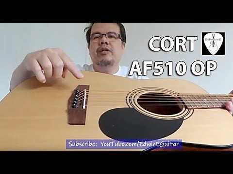 Cort AF510 OP Acoustic Guitar Review Demo | Edwin-E