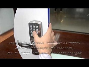 Homgeek Keypad Door Lock Keycode Set Up Video