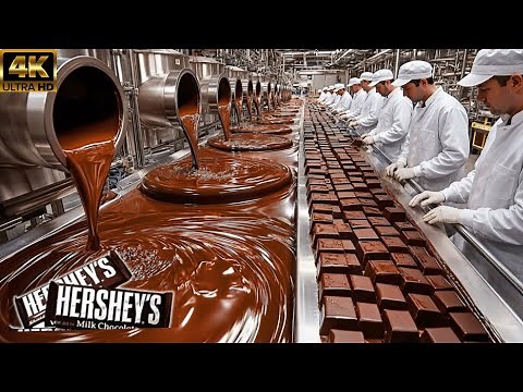 Inside a Hershey’s Chocolate Factory: From Cocoa Farms to Wrapped Chocolate Bars (Full Process)