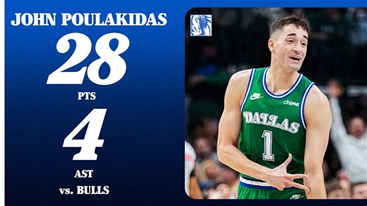 John Poulakidas (28 Points) vs. Chicago Bulls | April 12, 2026