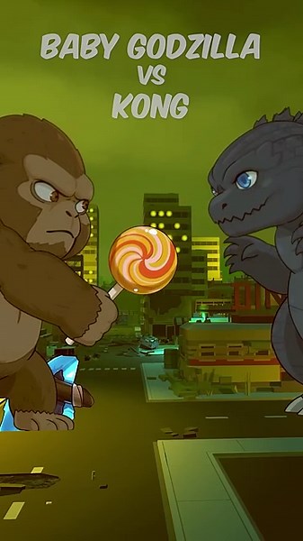 Lollipop @S3Y #godzilla #godzillavskong #Kong #babygodzilla