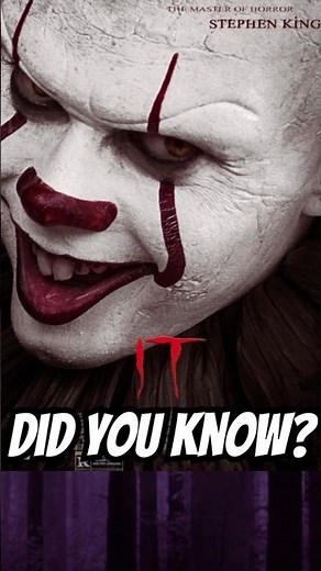Did you know in IT😱 Horror Movie Facts