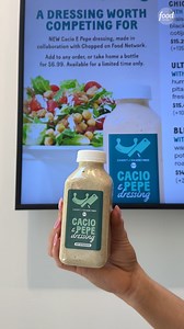 New dressing just dropped!! 😍🌯 We went to try the #Chopped x Chopt Creative Salad Co. collab, a limited-edition Cacio e Pepe dressing that you can purchase in stores or online for the month of May 🔪 What will you drizzle it on?! | Food Network