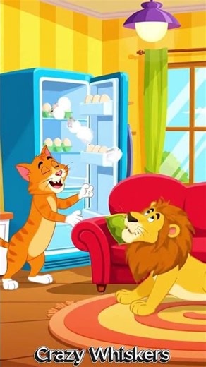 Orange cat vs Lion 🐱🦁 | The Milk Battle Comedy Cartoon