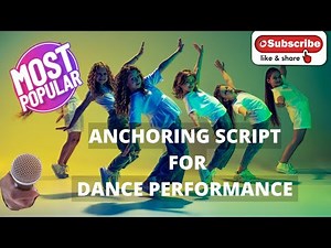 ANCHORING SCRIPT FOR DANCE PERFORMANCE #anchoring #anchoringscript #compere #danceperformance