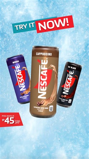 96 reactions | Low batt na? Get back, get up with Nescafé Ready To Drink! Available in Mocha, Cappuccino, and Ice Black for only P45 SRP. Try one now! N0133P083024N | NESCAFÉ | Facebook