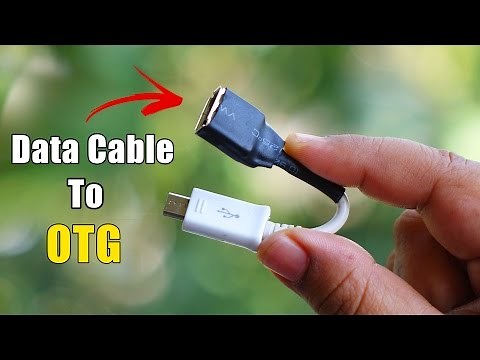 Turn any Data Cable into OTG Cable - How to make OTG cable