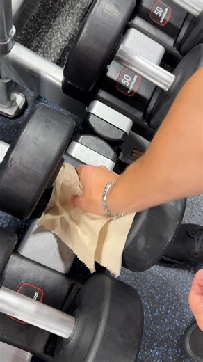 Crazy what comes off these dumbbells... | Crunch Fitness