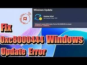 Fix Windows Update Error 0xc8000444 (Easy Solutions)