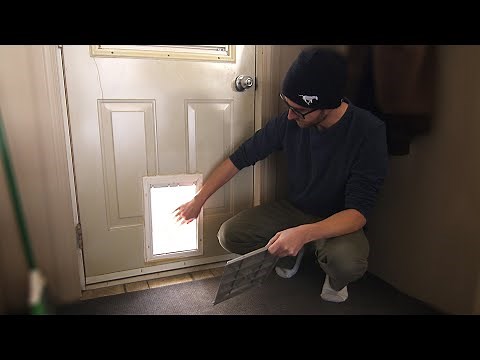 Covering and winterizing a dog door