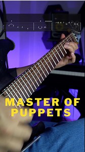 Master of puppets Solo tab (Metallica) #guitarsolo #metallica #guitarcover #tabs #tablatura #tutorial #ibanez #guitartabs | Daniel Garrido