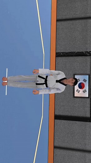 poomse 3 🥋🫀 #korea #poomsae #taekwondo #pomsi