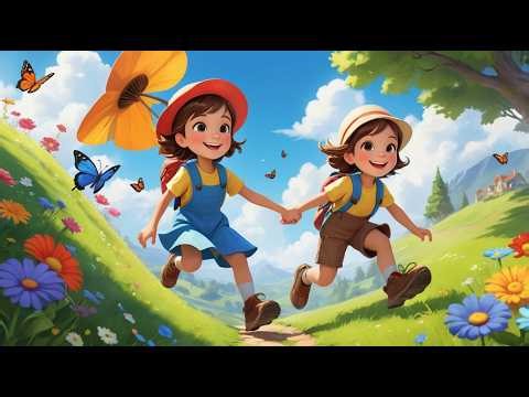 "Jack and Jill Song 🚶‍♂️🚶‍♀️ | Fun Animated Nursery Rhyme for Kids"