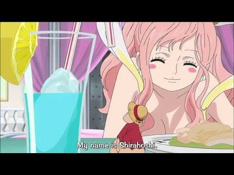 Luffy eating Shirahoshi's food [HD]