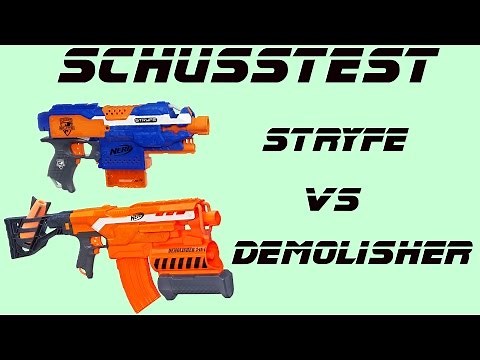 Schusstest Nerf Demolisher vs Stryfe | Magicbiber [deutsch]