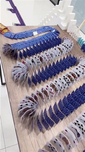 52 ताश के पत्तों से बना खतरनाक Card Art | Satisfying Domino Effect#CardArt#DominoArtSatisfyingVideo