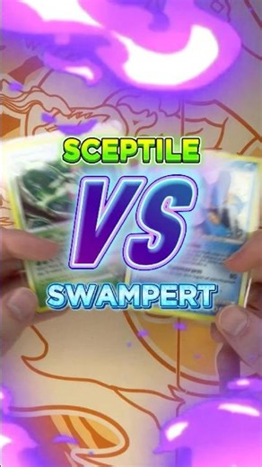 Pokemon Card Battle - Sceptile vs Swampert