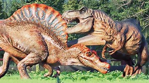 战狂棘龙、霸王龙（REXY）—游戏：侏罗纪世界进化