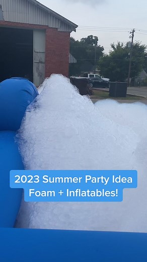 The best summer party idea ever! #foam #party #foamparty #bubbleparty #bubbles