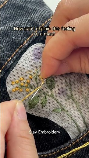 Jeans Embroidery Patterns for Beginners