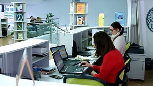 Office, Team Work, Desk. Free Stock Video