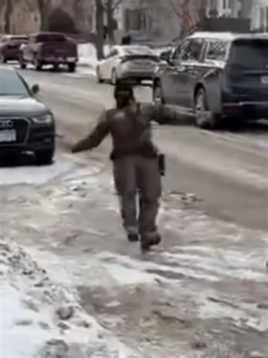 Ice piggy slips on Ice. #Maga #icey