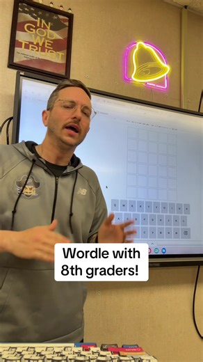 Playing Wordle with Eighth Graders