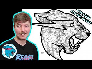 Drawing The Mr. Beast Logo - Filled With Comic Book Drawings! 😎🤘🏻