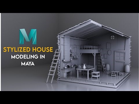 Autodesk Maya 2022 Stylized House modeling for beginners