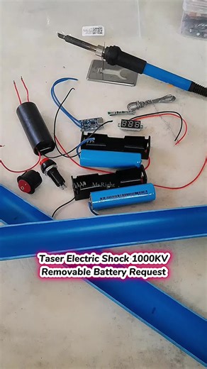 DIY Taser Self Defense Tutorial with Removable Battery