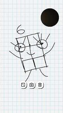 number block 6 drawing