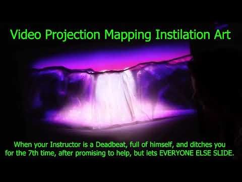 WITH CONTEXT: Waterfall Instillation Video Mapping FAIL 001