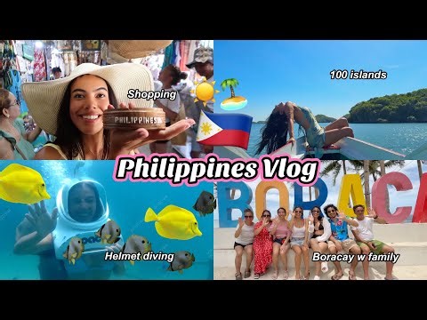 HUGE PHILIPPINES VLOG! 🐠🇵🇭🏝️ Manila, Boracay, 100 Islands travel vlog with my family!