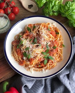 Recette Pâtes sauce aux poivrons et autres recettes Chefclub daily