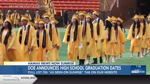 Class of 2026 Hawaii high school graduation ceremonies scheduled