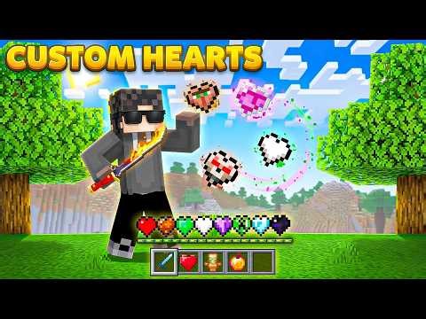 Minecraft But There Are Custom Hearts...