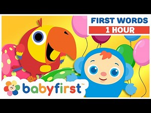 Toddler Learning Video Words w Color Crew & Larry | First Words & Vocabulary for kids | BabyFirst TV - Videos For Kids