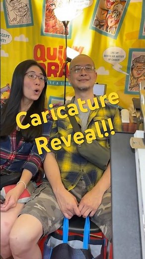 Caricature Reveal!! One cool customer!! #caricature #reaction #funnyart