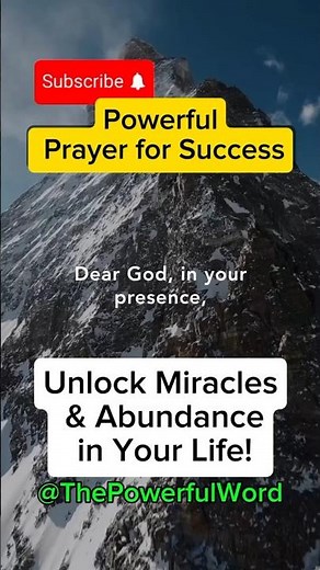 Powerful Prayer for Success 🙏 Unlock Miracles & Abundance in Your Life!