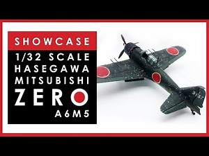 1/32 scale Hasegawa Mitsubishi Zero A6M5 - built model showcase