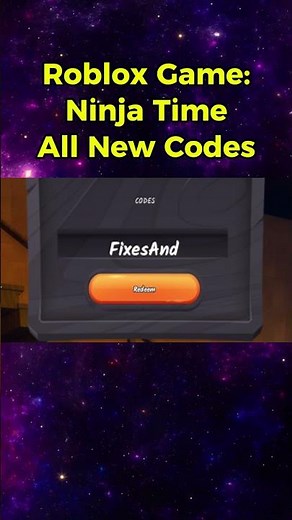 Roblox Ninja Time Codes 2025
