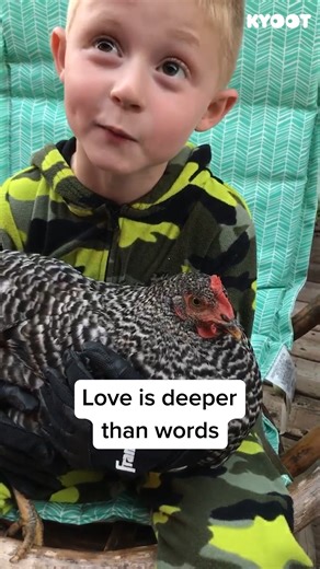 43K views · 613 reactions | My son can speak to animals!  #kids #farm #chickens #reels | Kids Say | Facebook