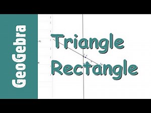 Construction d'un triangle rectangle | GeoGebra - 6ème