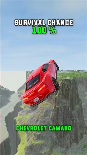 cars vs huge jump survial chance😱#beamngdrive #beamng #gaming