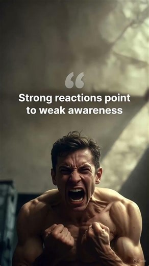 Strong reactions point to weak awareness.