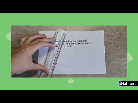 Vidéo pour comprendre et réviser : Tracer un triangle rectangle